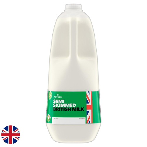 Morrisons Semi Skimmed British Milk 4 Pints