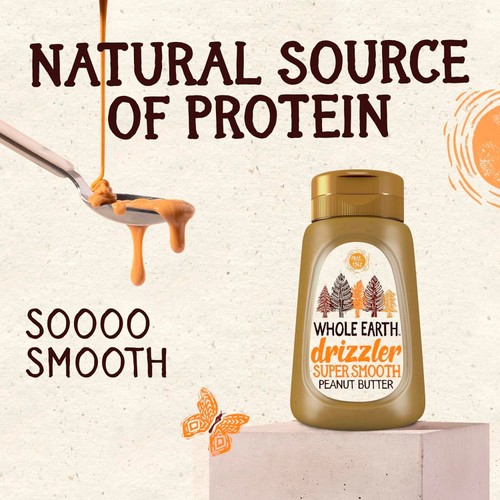 Whole Earth Drizzler Super Smooth Peanut Butter 320g