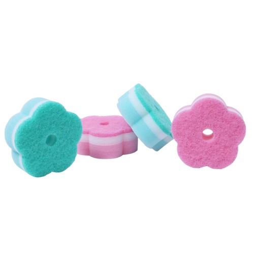 Morrisons Flower Shape Sponges Set 4 Pack