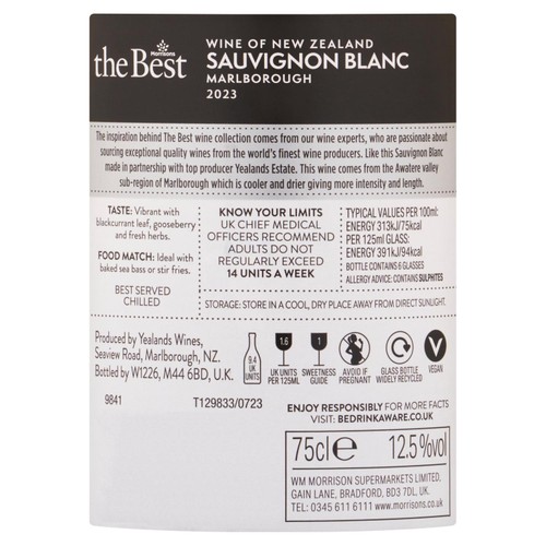 Morrisons The Best Marlborough Sauvignon Blanc 