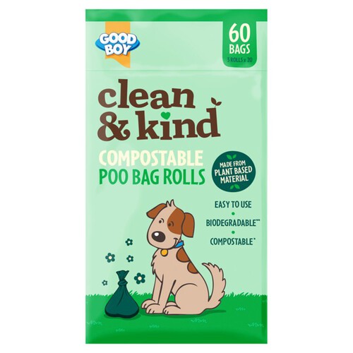 Good Boy Compostable Poo Bags On A Roll