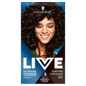 Schwarzkopf LIVE Intense Colour 880 Tempting Chocolate Hair Dye | Morrisons