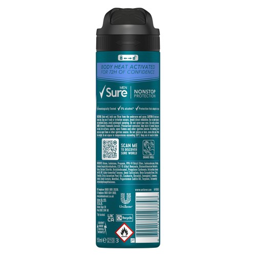 Sure For Men Invisible Ice Anti Perspirant 150ml Morrisons