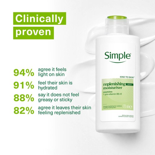 Simple Kind To Skin Replenishing Moisturiser 125ml