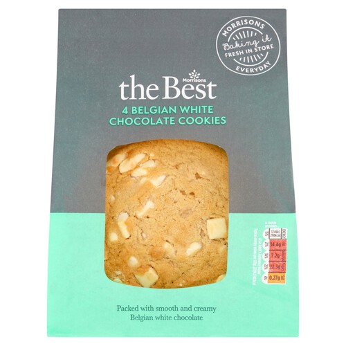 Morrisons The Best Belgian White Chocolate Cookies