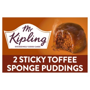 Mr Kipling Sticky Toffee Sponge Pudding Cake Dessert 2x95g 