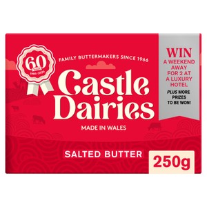 Castle Dairies Salted Welsh Butter   250g