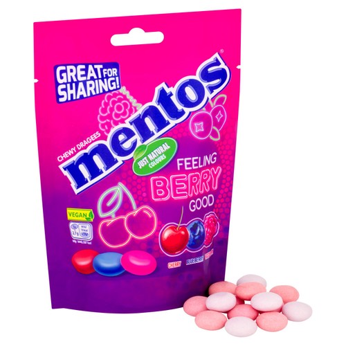 Mentos berry pouch
