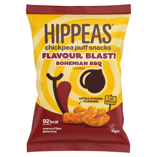 Hippeas Chickpea Puff Snacks Flavour Blast Bohemian BBQ