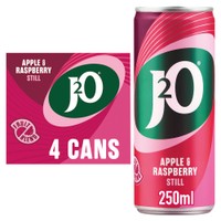J2O Apple & Raspberry 4 Cans