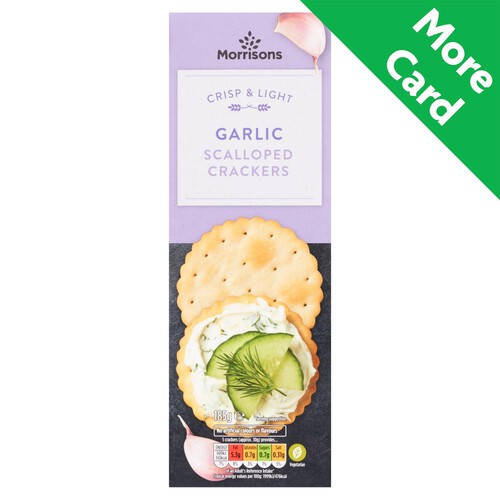 Morrisons Garlic Scalloped Crackers