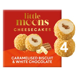 Little Moons Cheesecakes - Caramelised Biscuit & White Chocolate 4x30g
