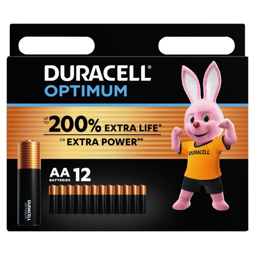 Duracell Optimum AA Alkaline Batteries LR6