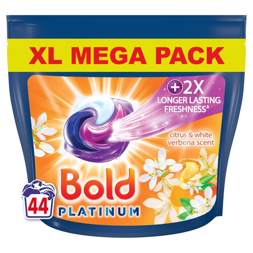 Bold All-In-1 Platinum Pods Washing Liquid Capsules Citrus 