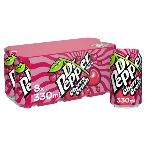 Dr Pepper Zero Cherry Crush 8x330ml - Morrisons Online Groceries