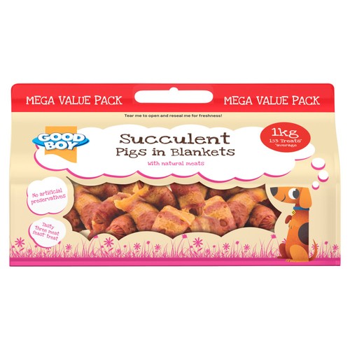 Good Boy Mega Bulk Pigs In Blankets 1Kg