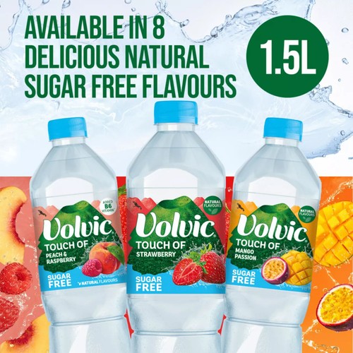 Volvic Touch of Fruit Sugar Free Strawberry Natural Flavoured Water