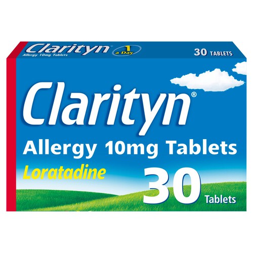 Clarityn Allergy Tablets 10mg Loratadine Allergy and Hayfever Relief