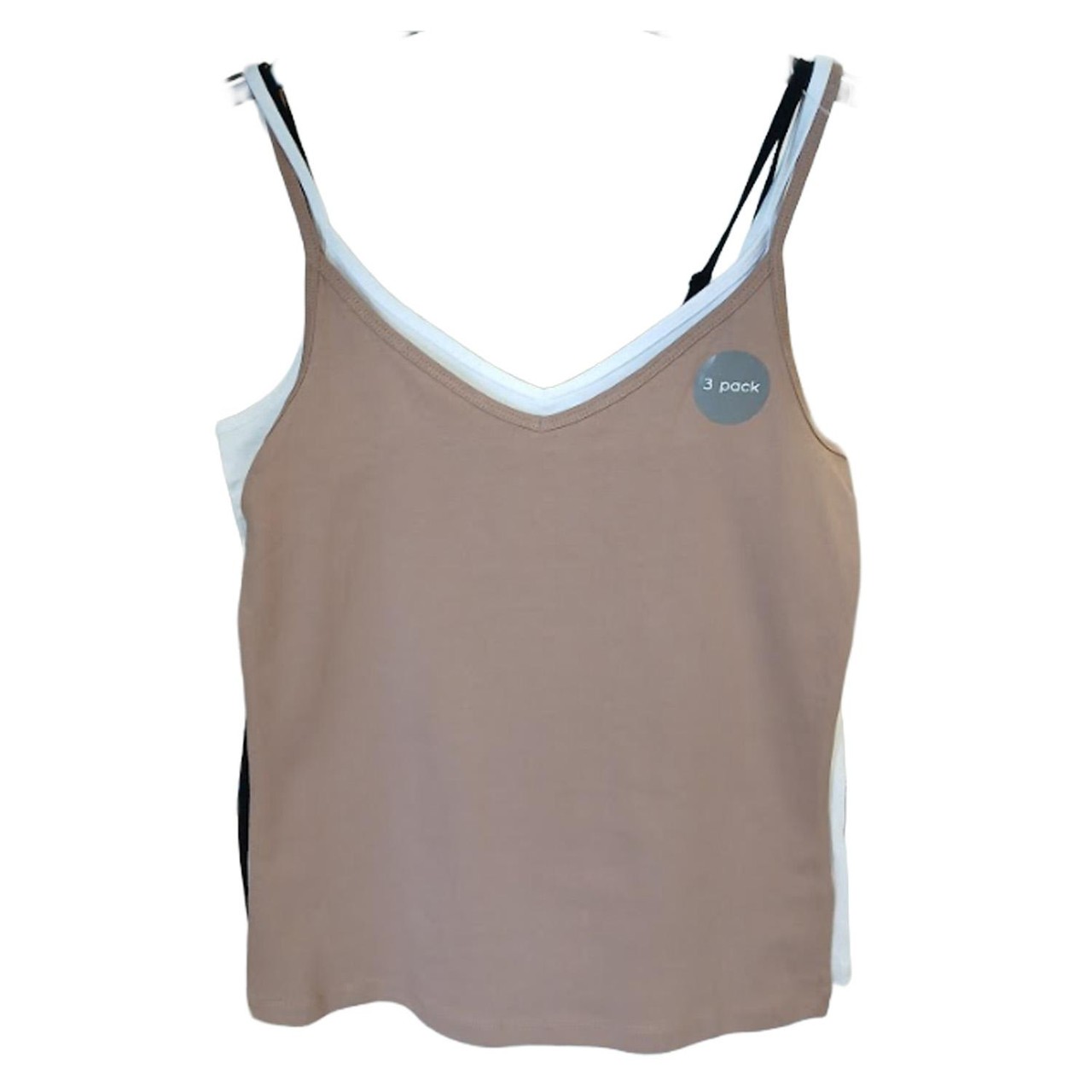 Nutmeg Ladies Size 12 3 Pack Nude Cami