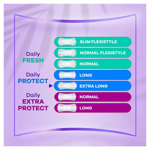 Always Dailies Extra Protect Panty Liners Long Plus 24 liners