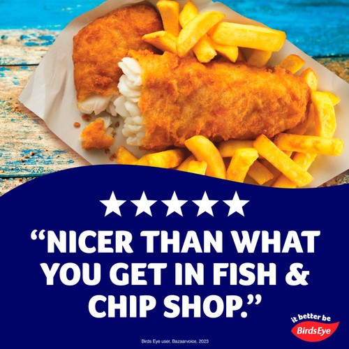 Birds Eye 4 Battered Haddock Fish Fillets 400g