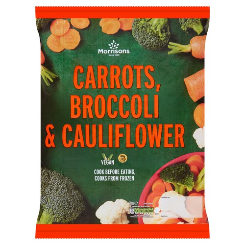 Morrisons Carrots, Broccoli & Cauliflower Floret Mix