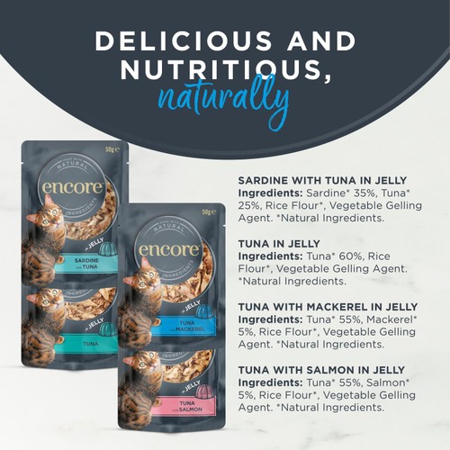 Encore Fish Selection In Jelly Pouches 24 x 50g