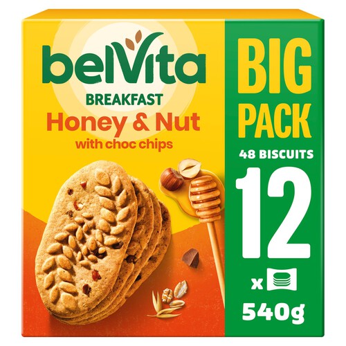 BelVita Breakfast Biscuits Honey & Nuts 12 Pack