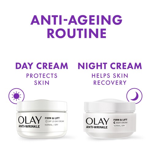 Olay Firm & Lift Anti-Wrinkle Normal  Non-UV Anti-Wrinkle Night Face Cream 