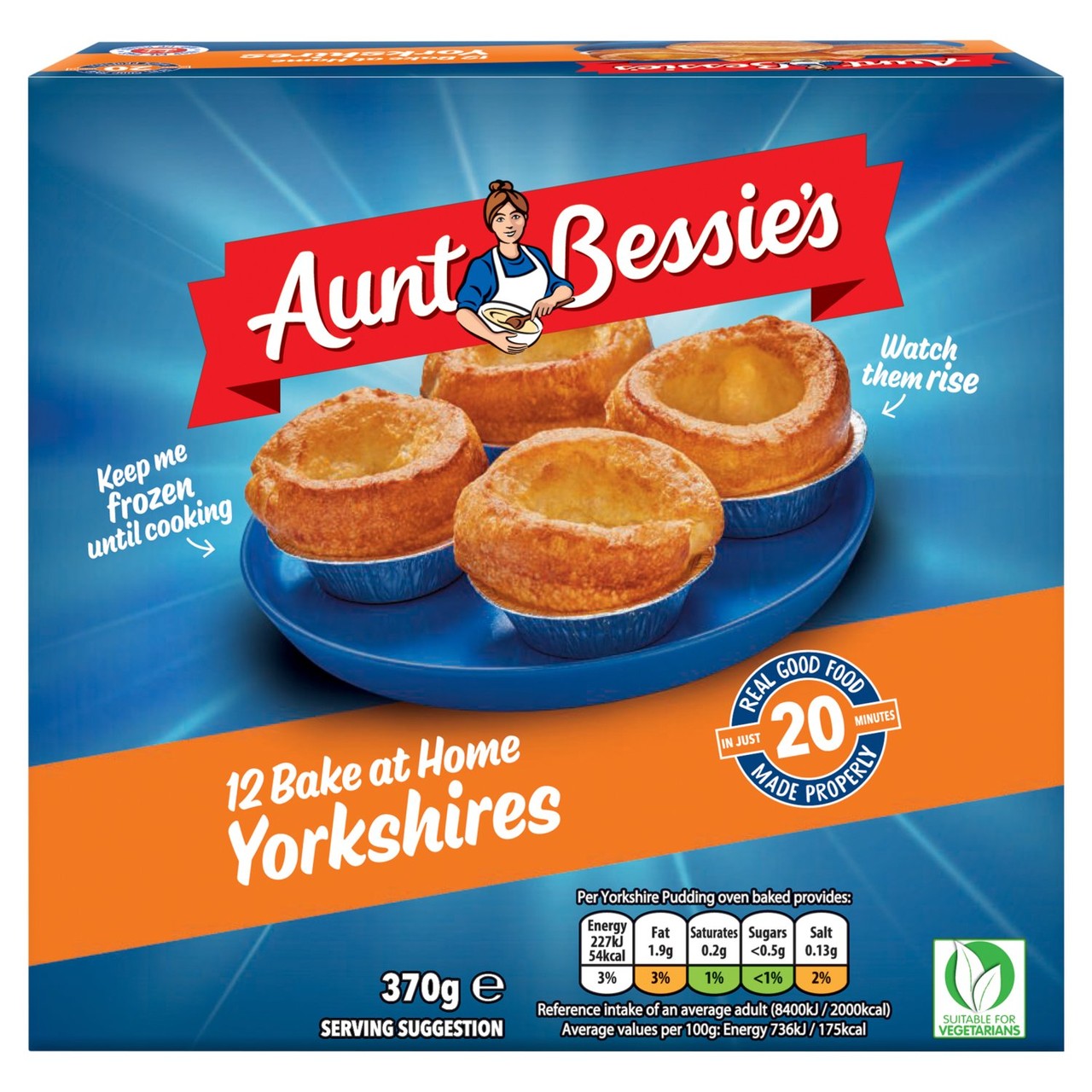 Image of Aunt Bessie's 12 Bake at Home Yorkshires 370g