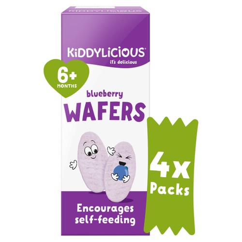 Kiddylicious Blueberry Mini Wafers Baby Snacks