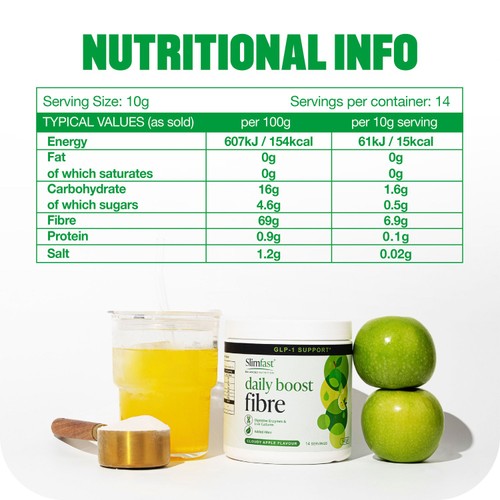 Slimfast Fibre Powder Apple Flavour 140G