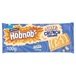 McVitie'S Hobnobs Oaty Crunch Creams  100gMilk Flavour 100g
