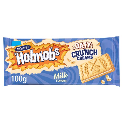 McVitie'S Hobnobs Oaty Crunch Creams  100gMilk Flavour 100g