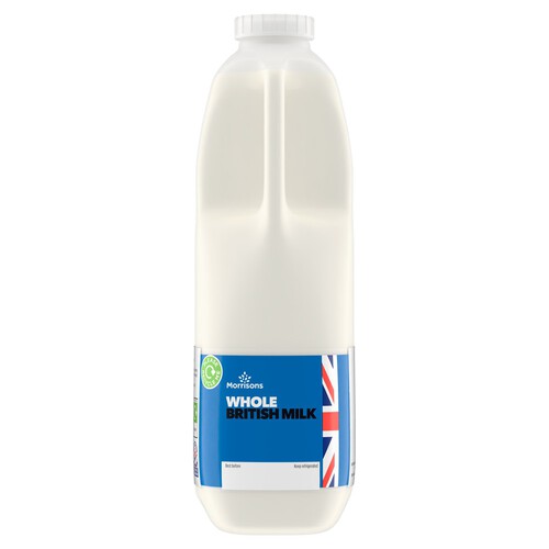 Morrisons British Whole Milk 2 Pint