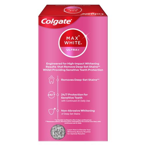 Colgate Max White Ultra Plus Sensitive Teeth Whitening Toothpaste
