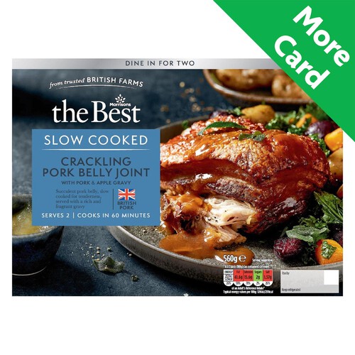 Morrisons The Best Slow Cooked Crackling Pork Belly Joint 