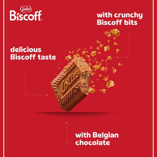 Lotus Biscoff Milk Chocolate With Biscoff Crumbs 