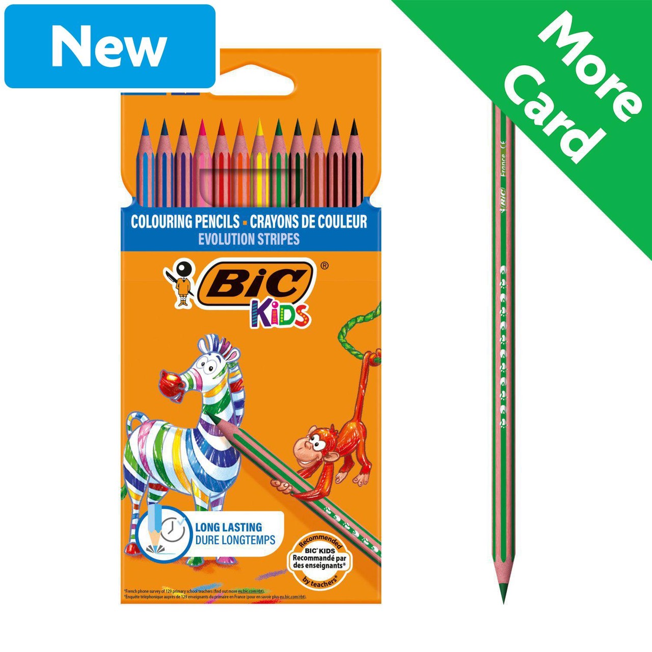 Bic Kids Colouring Pencils Stripe
