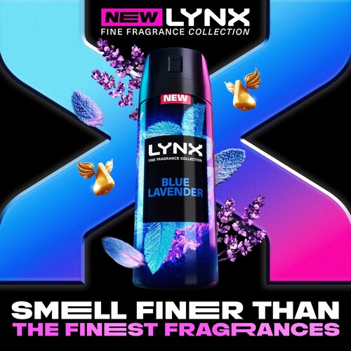 Lynx Fine Fragrance Collection Deodorant Bodyspray Blue Lavender