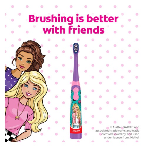 Colgate 360 Sonic Kids Barbie Battery Powered Toothbrush