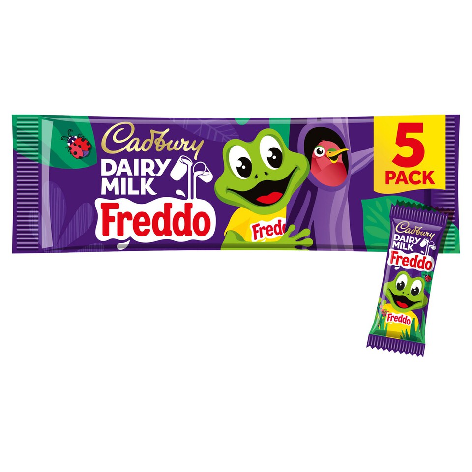 Cadbury Dairy Milk Freddo Chocolate Bar 5 Pack Multipack Morrisons