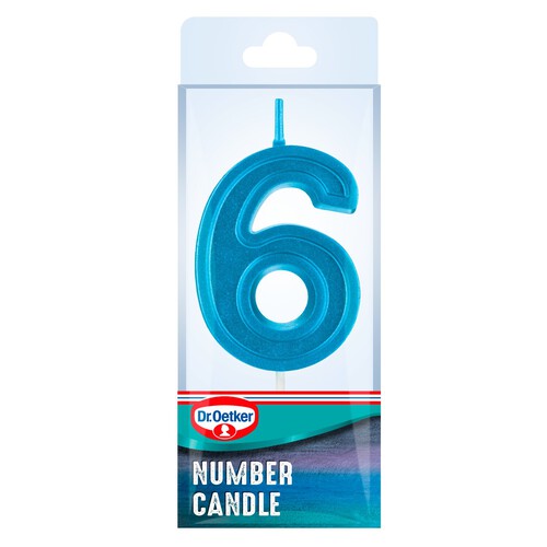 Dr. Oetker Number 6 Candle