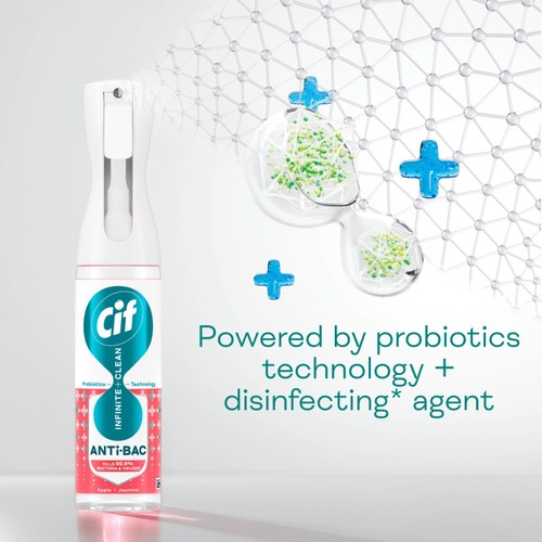Cif Infinite Clean Apple & Jasmine Anti-Bac Cleaner Spray