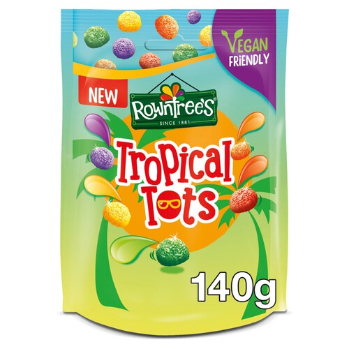 Rowntree's Tropical Tots Vegan Friendly Sweets Sharing Bag 