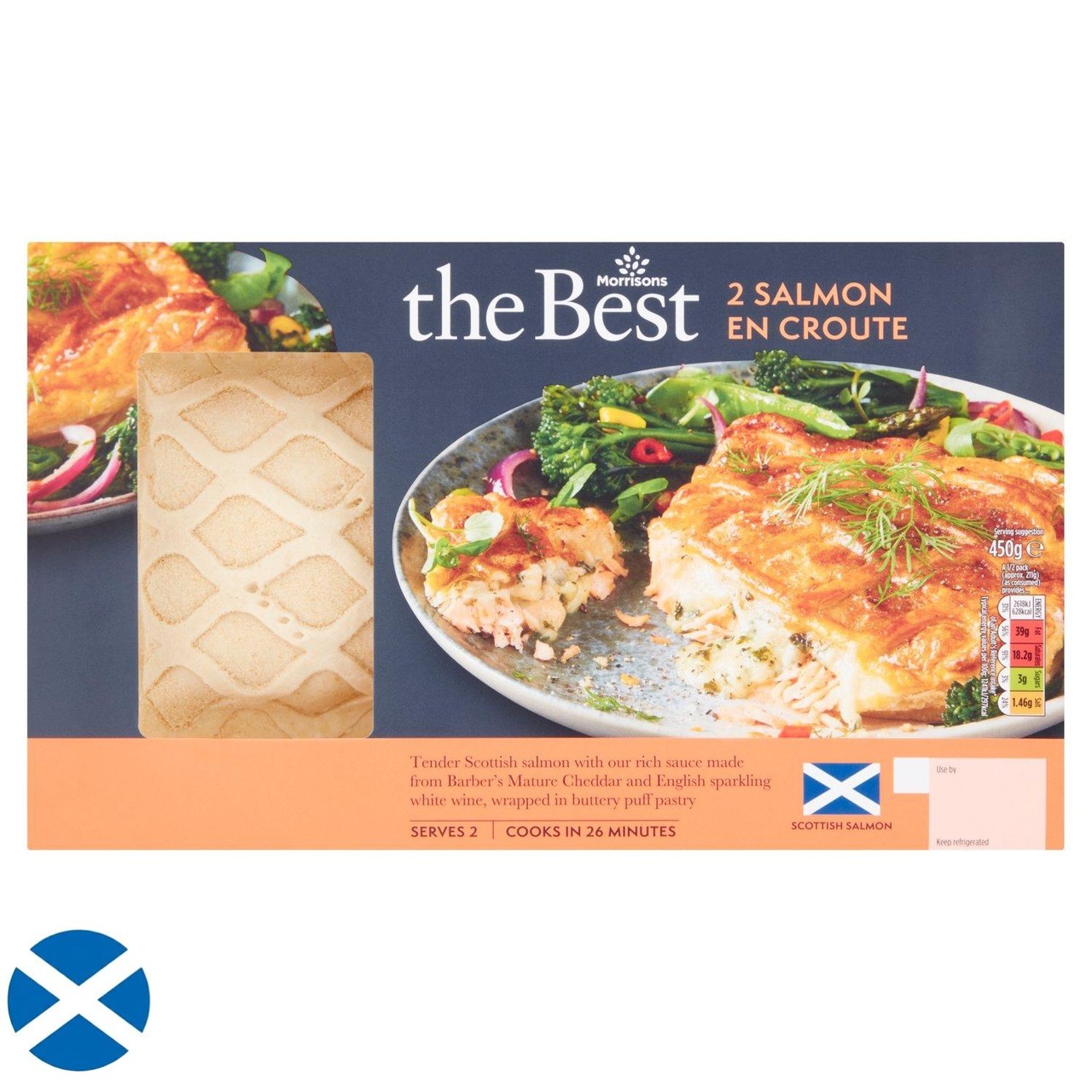 Morrisons The Best Scottish Salmon En Croute 2 Pack 480g