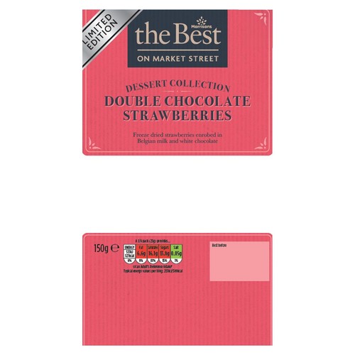 Morrisons The Best Double Chocolate Freeze Dried Strawberries 150g