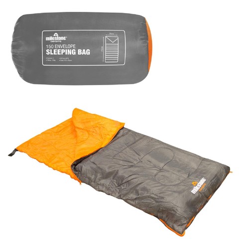 Milestone Envelope Sleeping Bag Single 2 Seasons