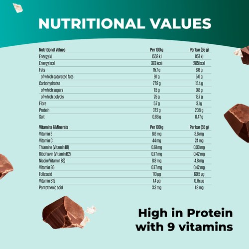 Fulfil Protein + Vitamin Bar Dark Chocolate Salted Caramel
