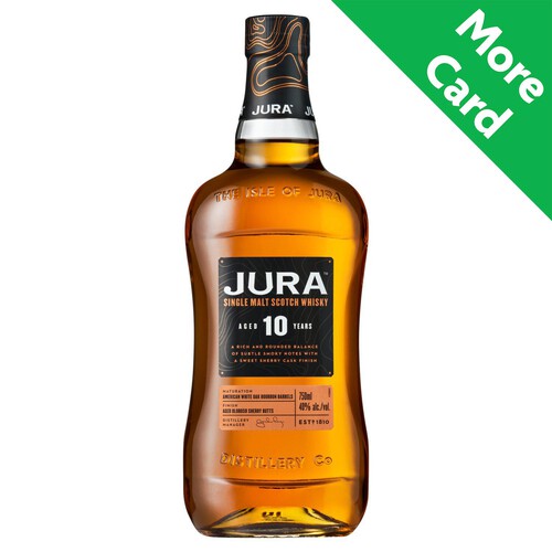 Jura Aged 10 Years Single Malt Scotch Whisky (Abv 40%)